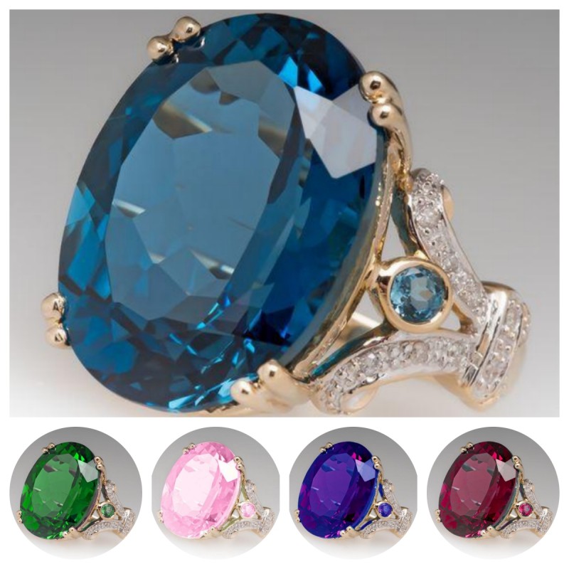 Luxury Elegant Women's Ring In - огляд і ціна Large Women'S Formal Wear