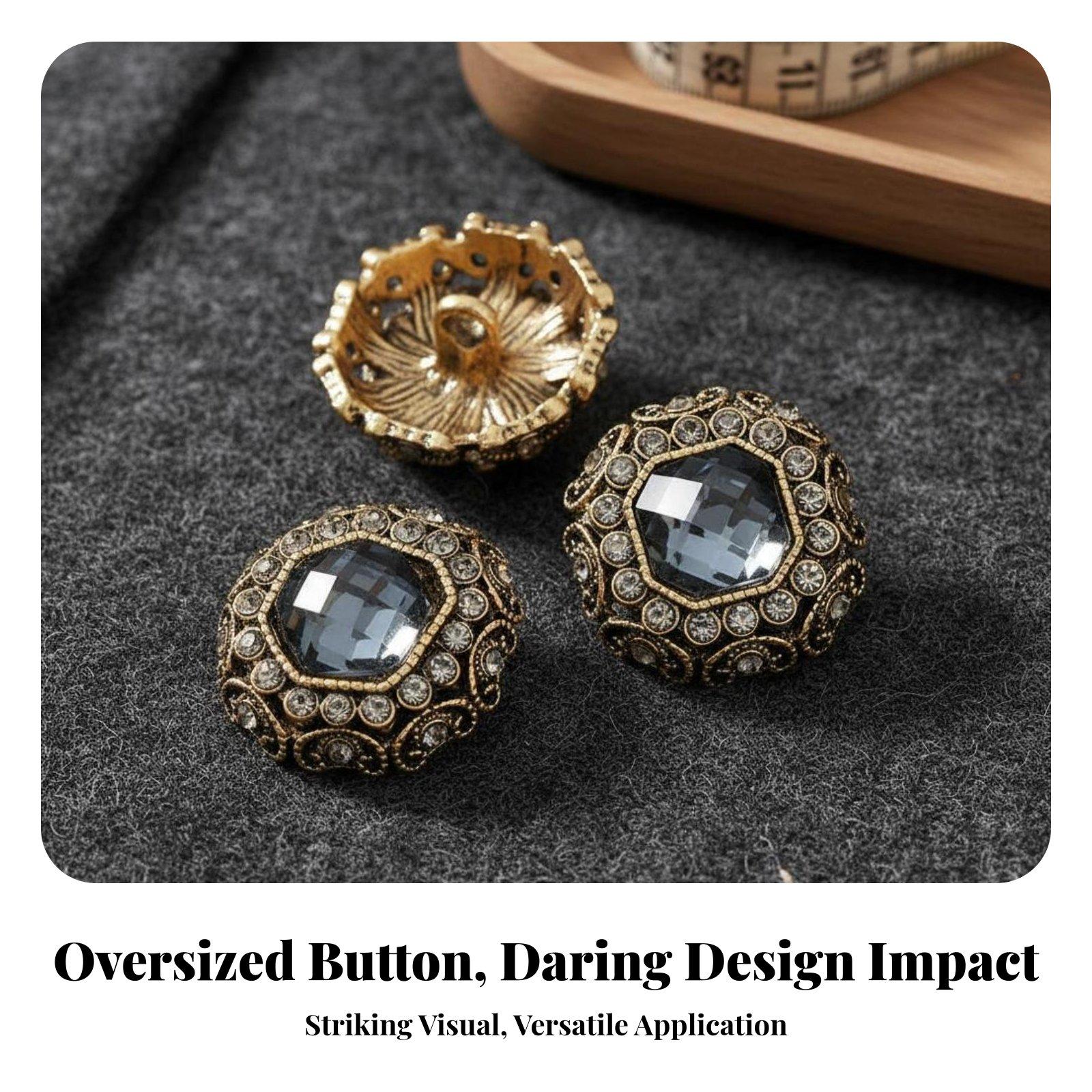 Luxury Rhinestone Button Shank - огляд і ціна Tailored Coat Wool