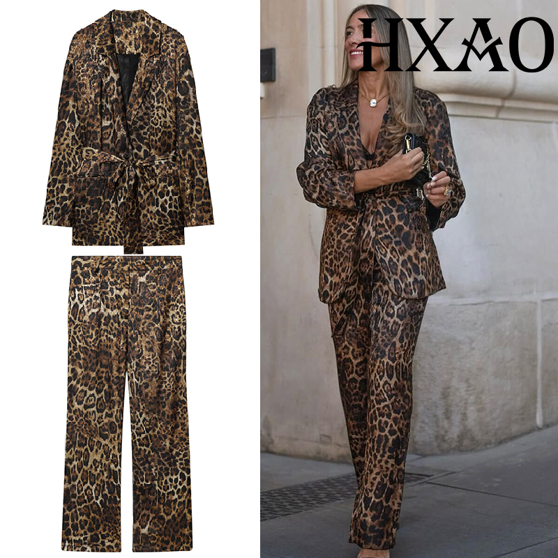 HXAO Leopard Pants Sets 2 Piec - огляд і ціна Women Formal Wear Set