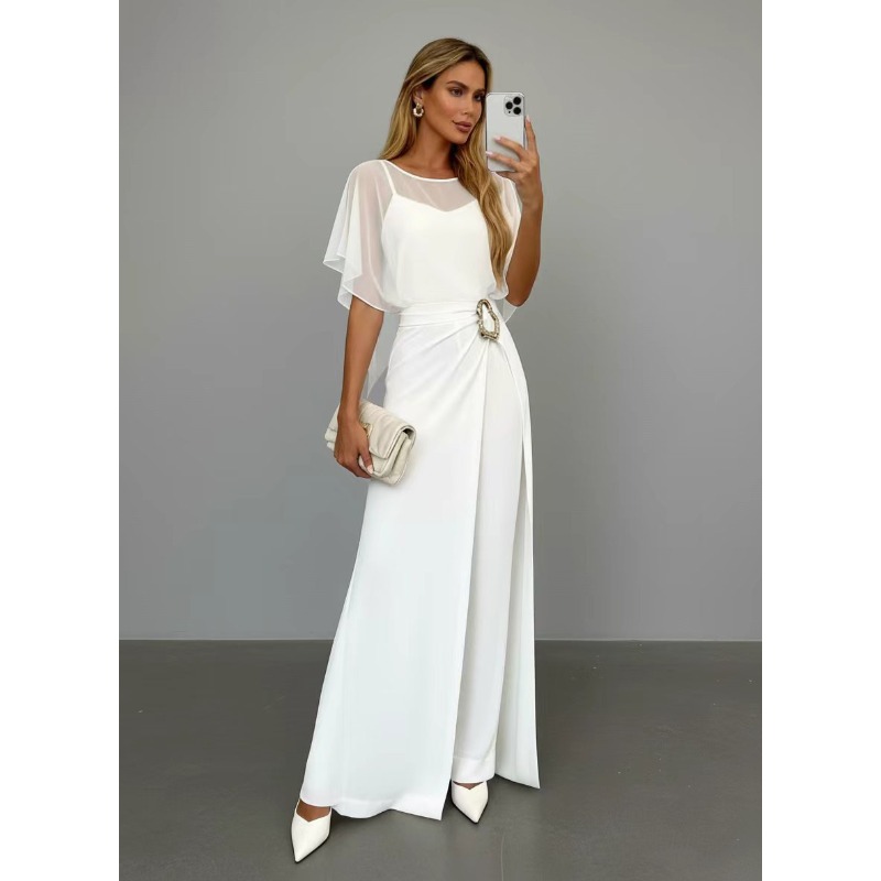 2026 New Women White Chiffon J - огляд і ціна Female Formal Wear
