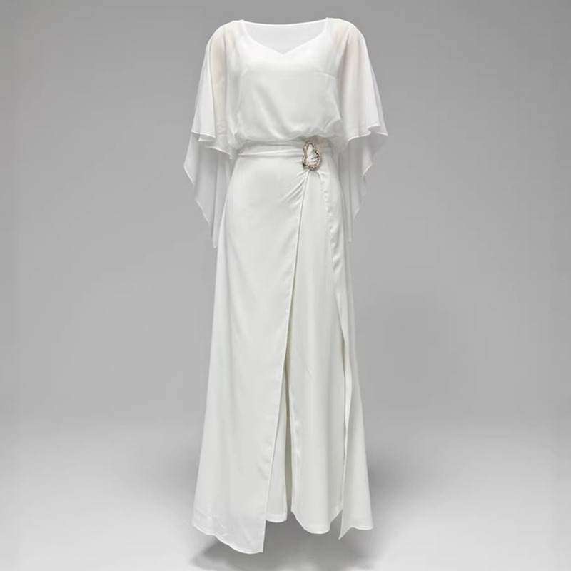 2026 New Women White Chiffon J - огляд і ціна Female Formal Wear