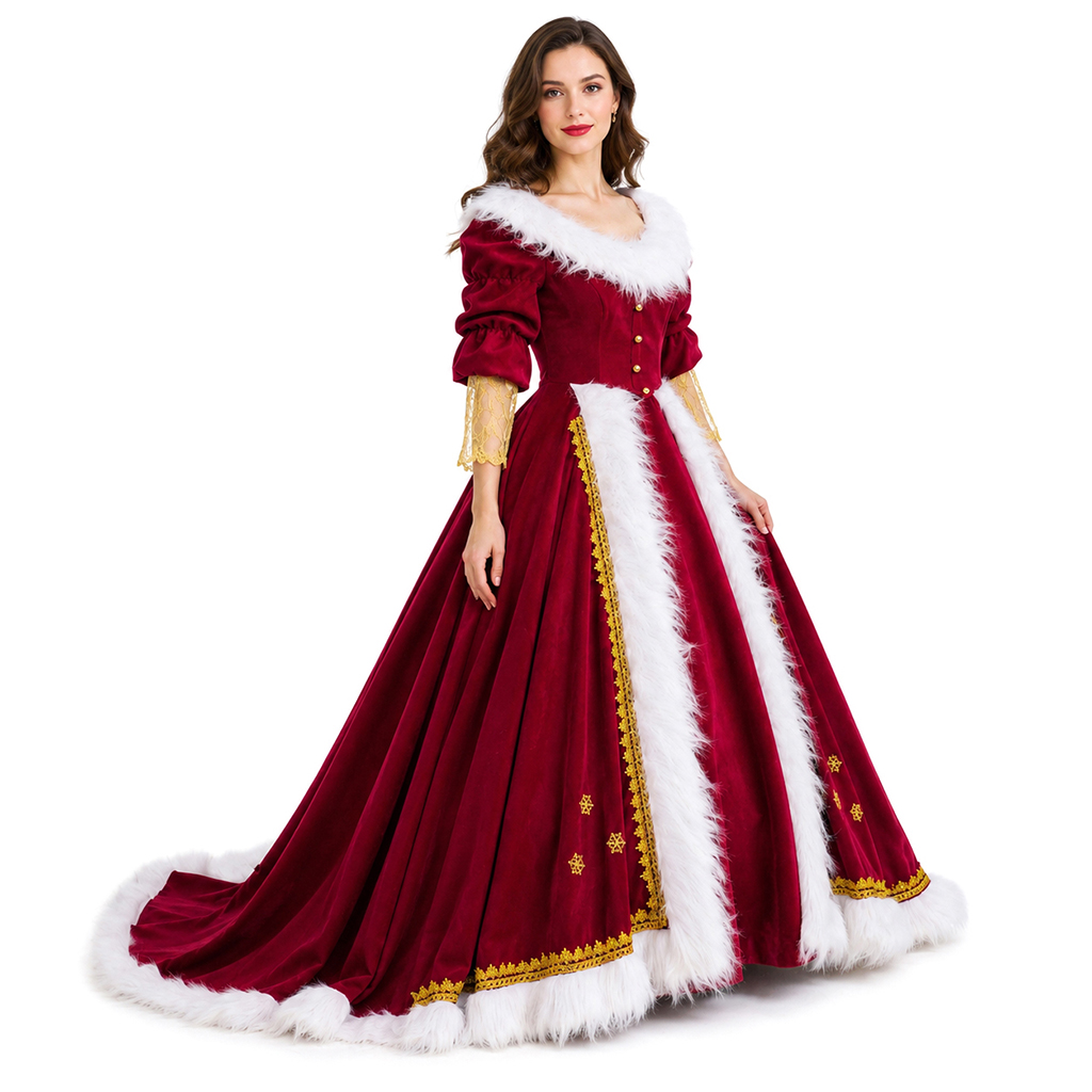 Deluxe Mrs Claus Costumes Adul - огляд і ціна Vintage Women'S Formal Wear