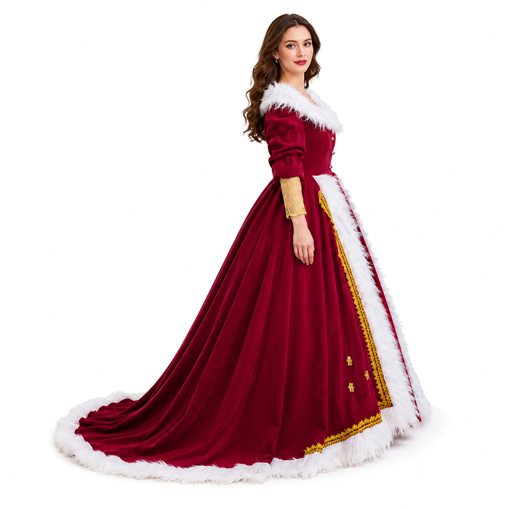 Deluxe Mrs Claus Costumes Adul - огляд і ціна Vintage Women'S Formal Wear