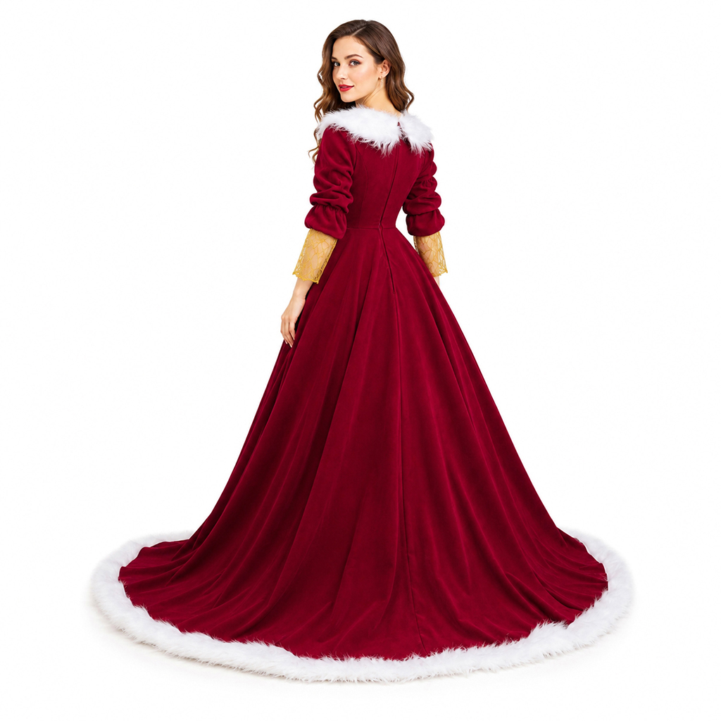 Deluxe Mrs Claus Costumes Adul - огляд і ціна Vintage Women'S Formal Wear