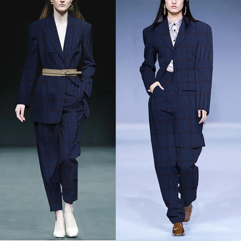 Redraspberry Blue Plaid Worste - огляд і ціна Tailored Coat Wool