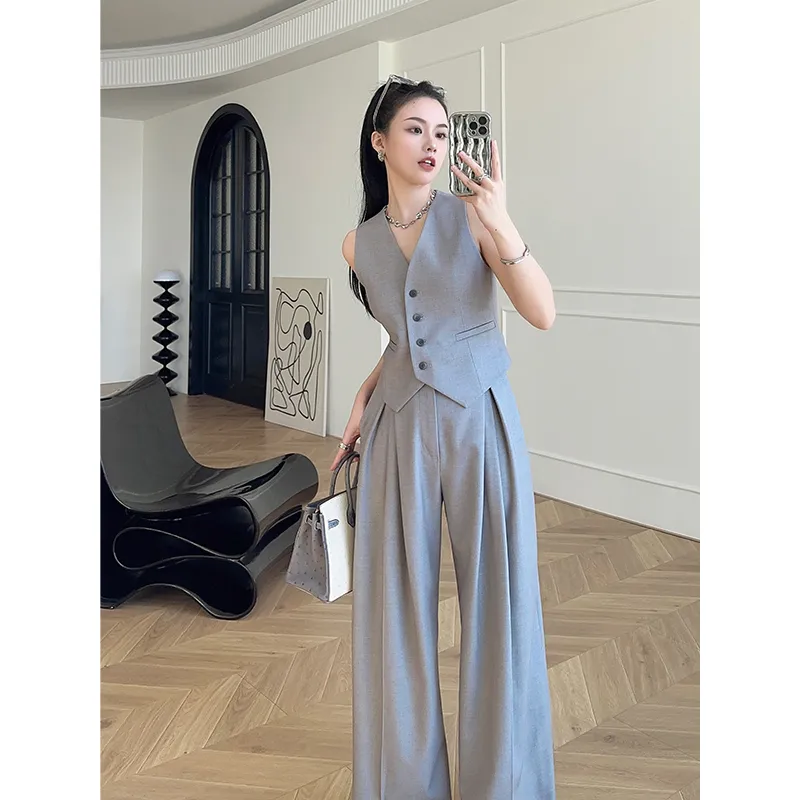 Women's Sleeveless Vest Wide-L - огляд і ціна Women Formal Wear Set