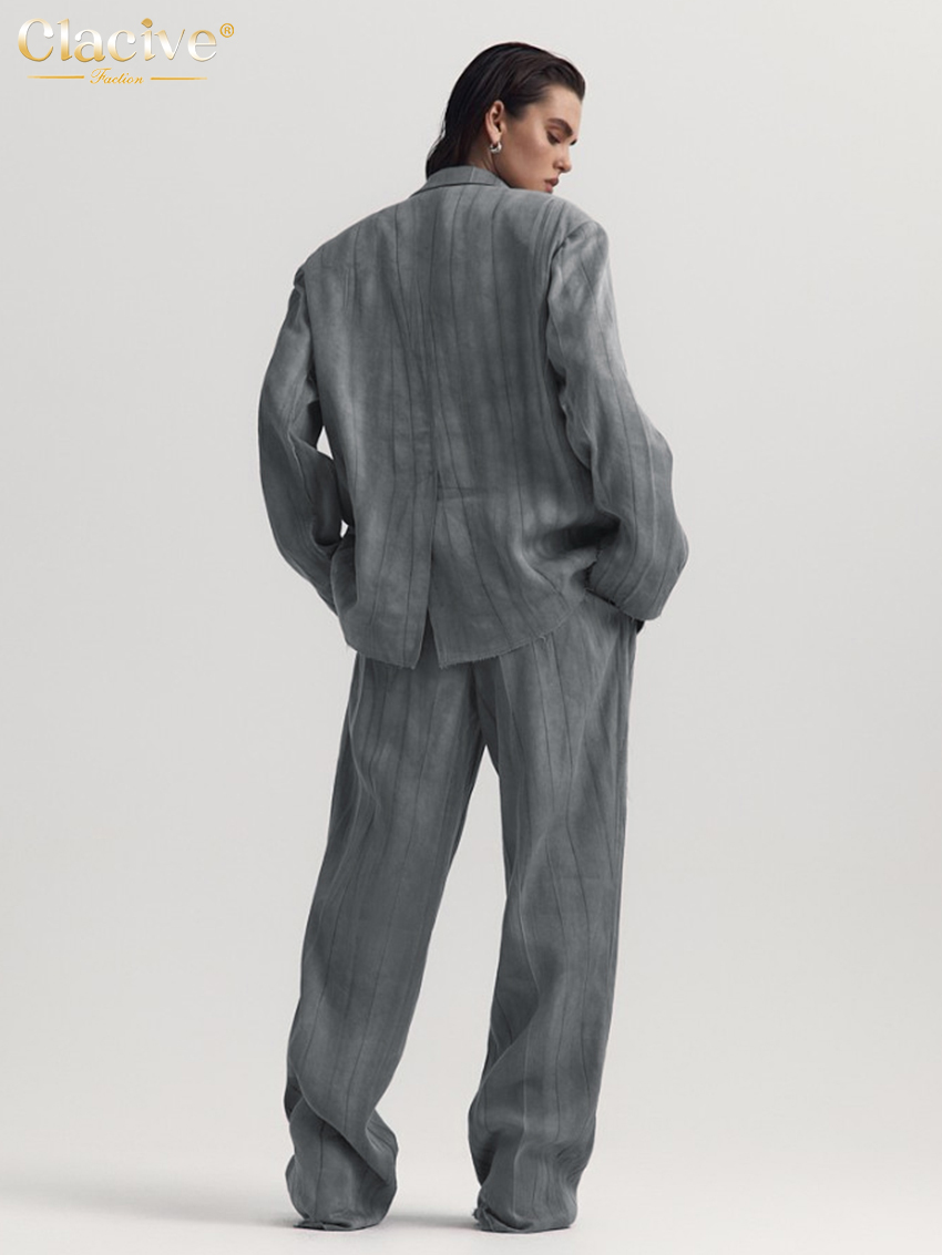 Clacive Fashion Loose Gray 2 P - огляд і ціна Women Formal Wear Set