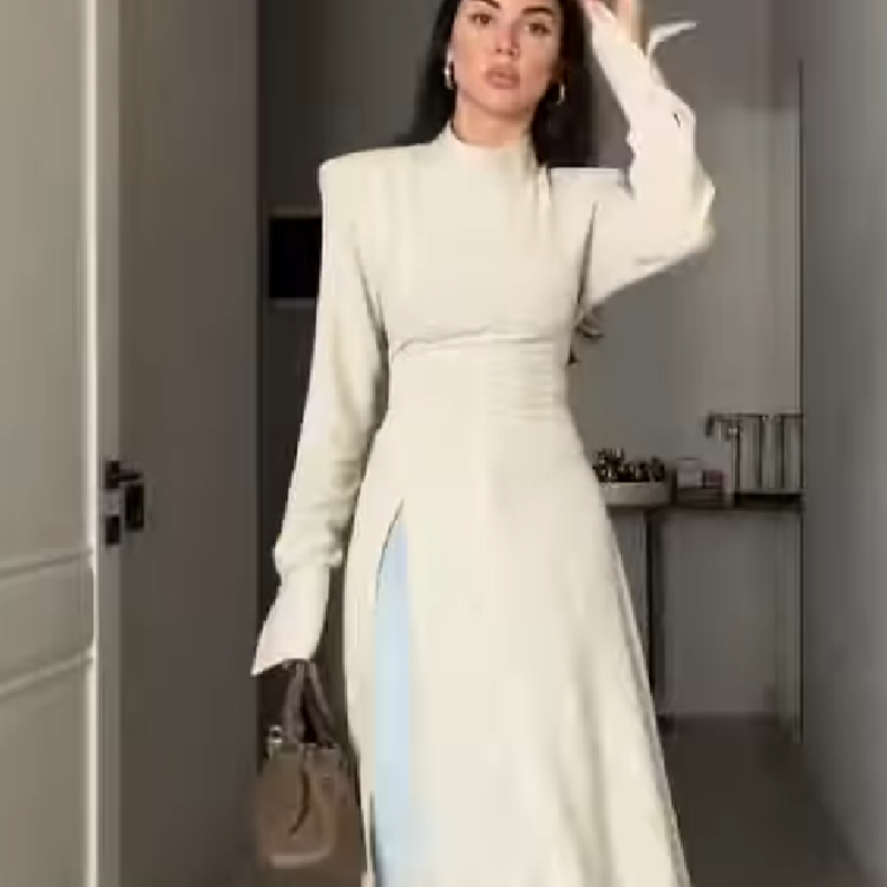 Women's Elegant High Neck Long - огляд і ціна Female Formal Wear