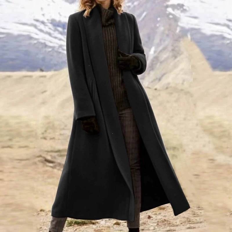 Plus Size Extra Long Woolen Co - огляд і ціна Tailored Coat Wool