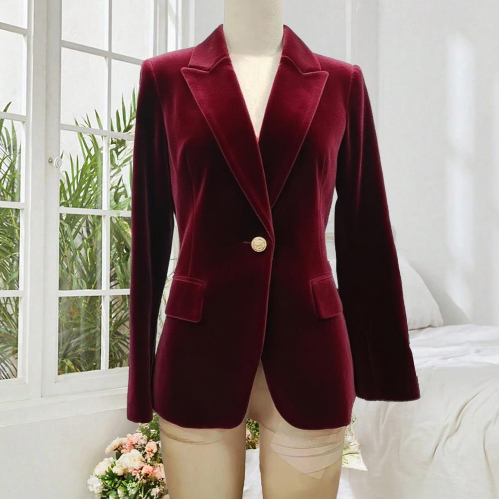 Velvet Large Size Women Prom P - огляд і ціна Women Formal Wear Blazers