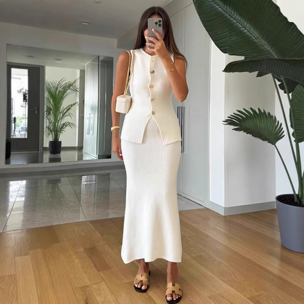 Round-neck Single-breasted Sle - огляд і ціна Women Formal Wear Set