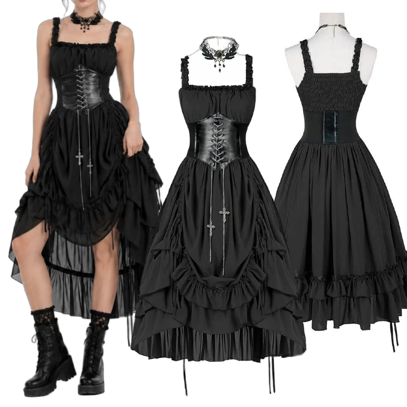 Women Gothic Dress Corset Slip - огляд і ціна Vintage Women'S Formal Wear