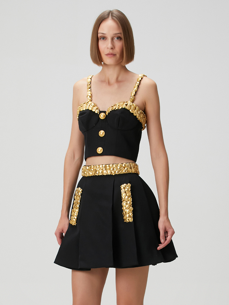 VC Black Two Piece Set Dress w - огляд і ціна Women Formal Wear Set