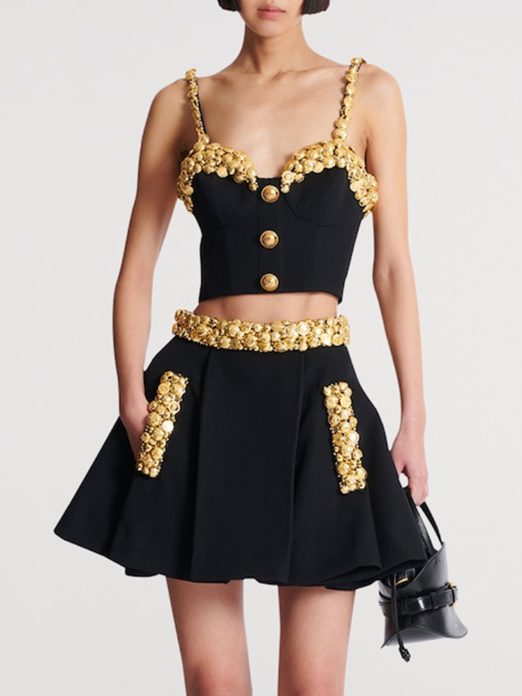 VC Black Two Piece Set Dress w - огляд і ціна Women Formal Wear Set