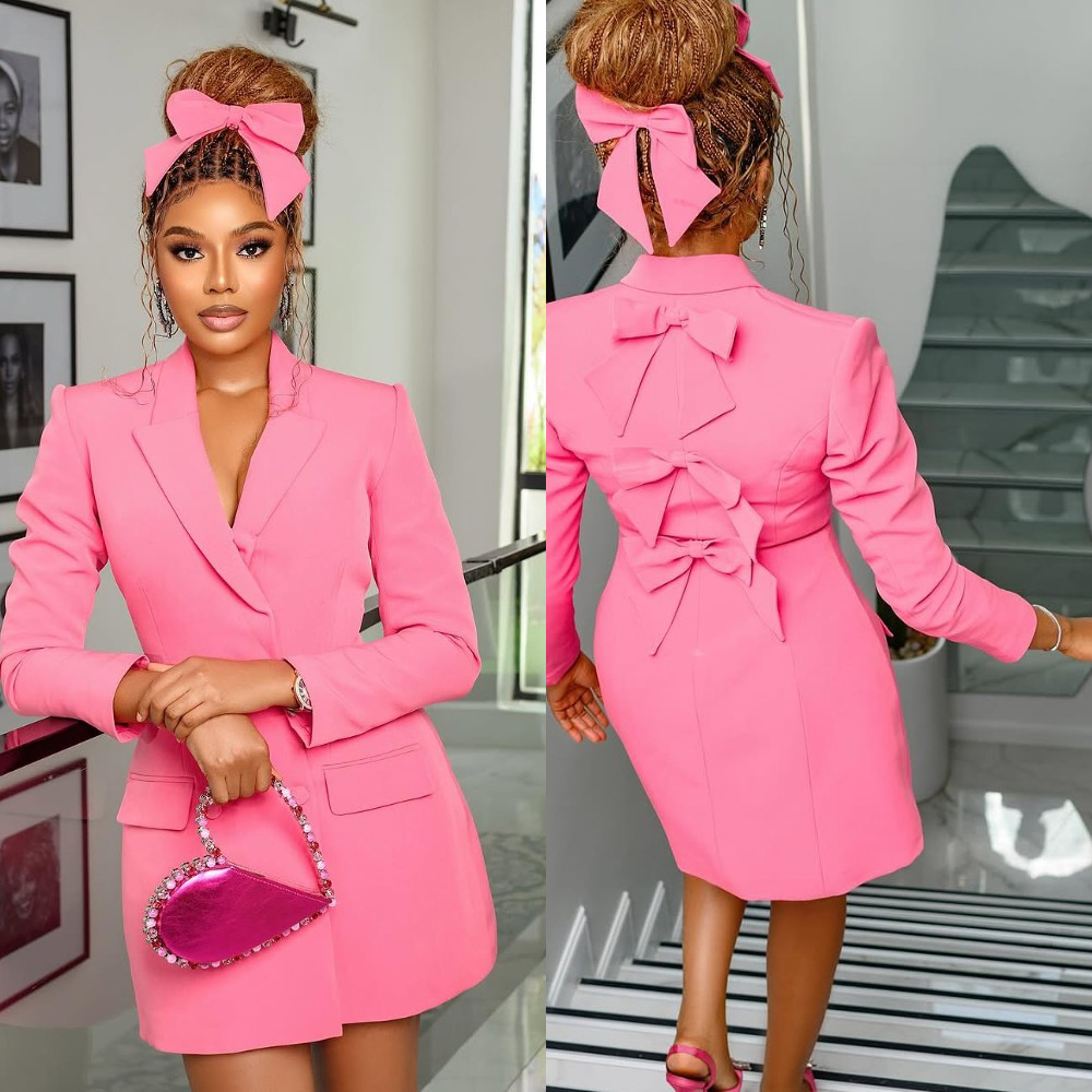 Customized Pink Women Blazer D - огляд і ціна Women Formal Party Wear Dress