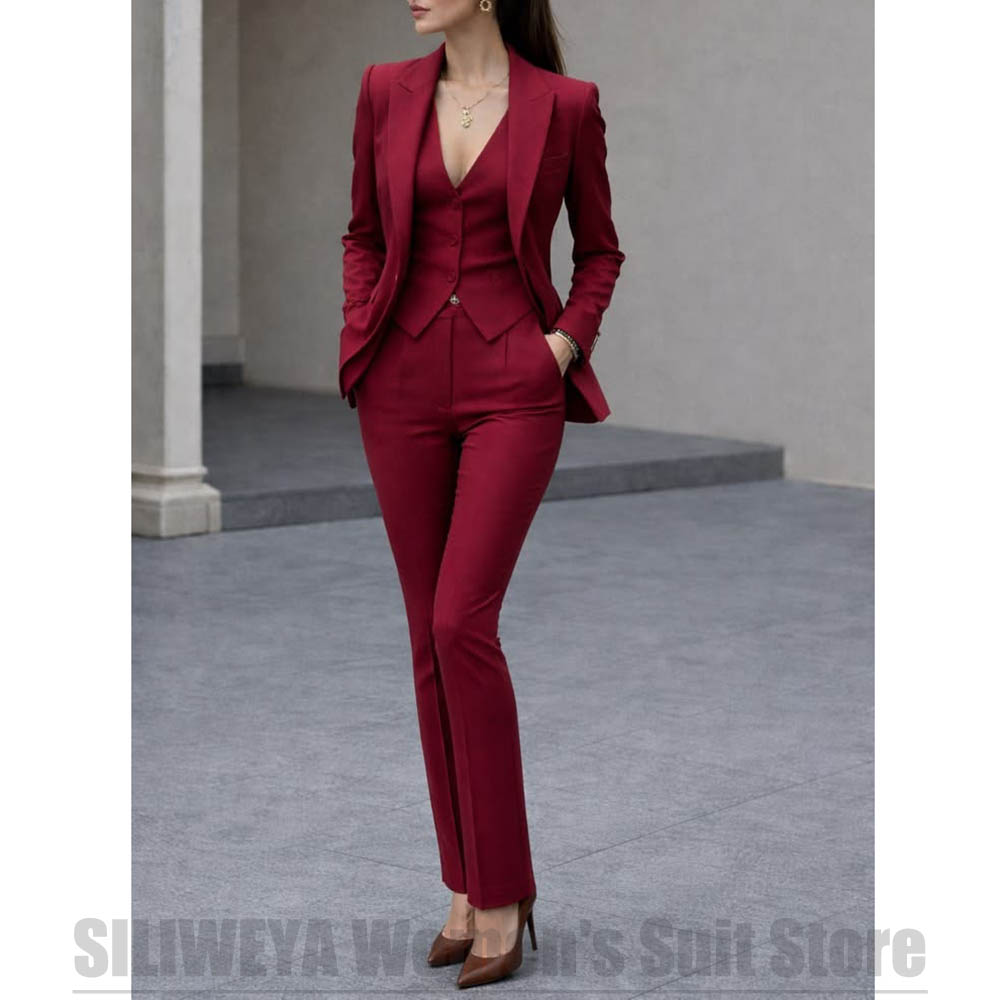Women 3 Piece Suit Set Blazer  - огляд і ціна Women Formal Wear Blazers